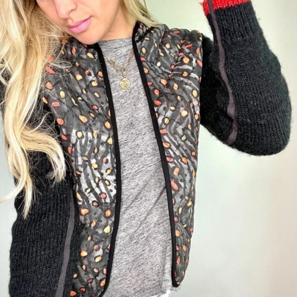 Anthropologie BL-NK Quilted Alyxa Sweater Jacket XS NWOT - Picture 2 of 14